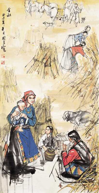 史国良 金秋 镜心